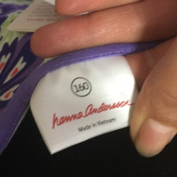 Hanna Andersson women’s/ teen purple pattern dress - Picture 7 of 9